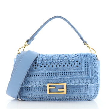 Fendi Baguette NM Bag Laser Cut Mink Medium