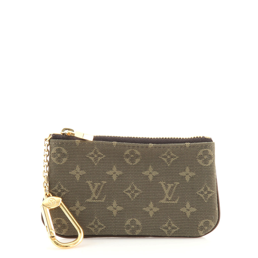 Louis Vuitton Mini Lin Key Pouch - Green Bag Accessories