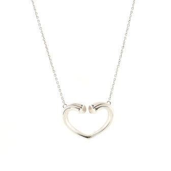Tiffany & Co. Paloma Picasso Tenderness Heart Pendant Necklace Sterling Silver