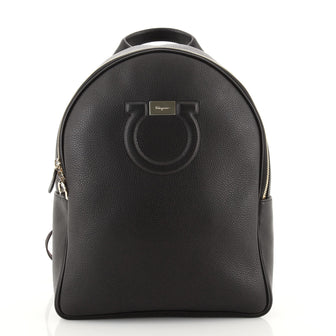 Salvatore Ferragamo Gancini City Zip Backpack Leather Medium