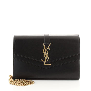 Saint Laurent Sulpice Chain Wallet Leather