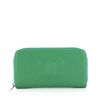 Chanel Zip Around Wallet Caviar Long