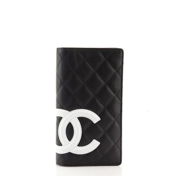 Chanel Cambon Wallet Quilted Lambskin Long