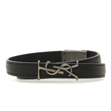 Saint Laurent Opyum Double Wrap Bracelet Leather