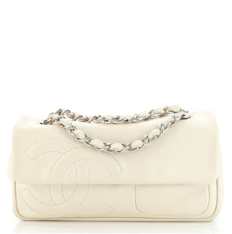 Chanel Diagonal CC Flap Bag Lambskin Small