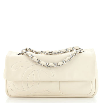 Chanel Diagonal CC Flap Bag Lambskin Small