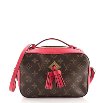 Louis Vuitton Saintonge Handbag Monogram Canvas with Leather
