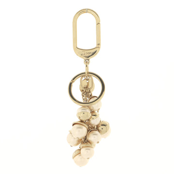 Christian Dior Mise en Dior Tribal Bag Charm Metal with Faux Pearls