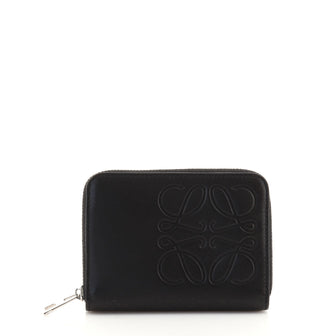Loewe 6 Card Zip Wallet Anagram Embossed Leather