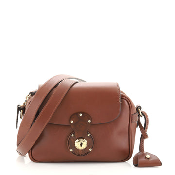 Ralph Lauren Collection Ricky Zip Flap Crossbody Bag Leather Small