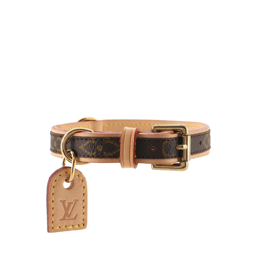 Louis Vuitton Monogram Baxter Dog Collar PM - Brown Pet