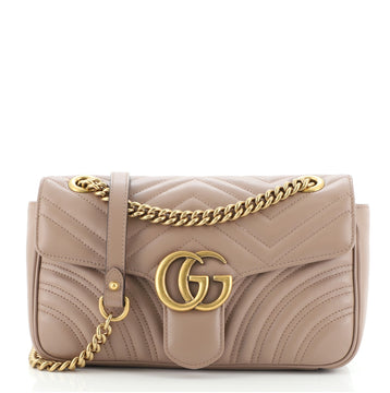 Gucci GG Marmont Flap Bag Matelasse Leather Small