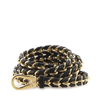 Louis Vuitton Vanity Braided Chain Shoulder Strap Metal and Leather