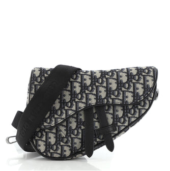 Christian Dior Saddle Crossbody Bag Oblique Canvas Mini