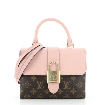 Louis Vuitton Locky Handbag Monogram Canvas with Leather BB