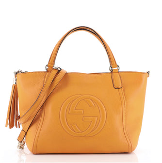 Gucci Soho Convertible Top Handle Bag Leather Small
