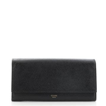 Celine Flap Wallet Leather Large