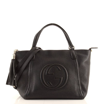 Gucci Soho Convertible Top Handle Bag Leather Small