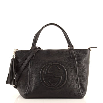 Gucci Soho Convertible Top Handle Bag Leather Small