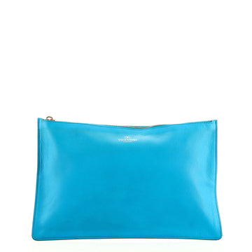 Valentino Zip Pouch Leather Large