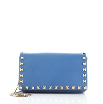 Valentino Rockstud Chain Flap Crossbody Bag Leather Small
