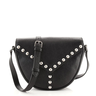 Saint Laurent Y Studs Crossbody Bag Leather Small