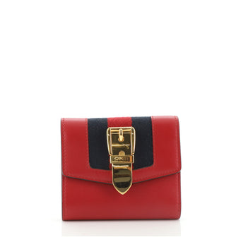 Gucci Sylvie Compact Wallet Leather