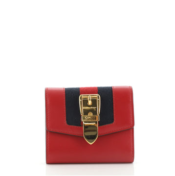 Gucci Sylvie Compact Wallet Leather