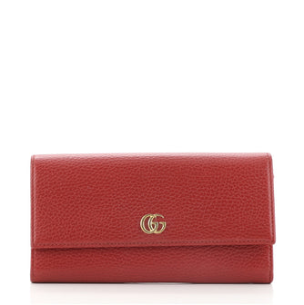 Gucci GG Marmont Continental Wallet Leather Long