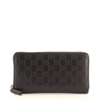Gucci Zip Organizer Wallet Guccissima Leather