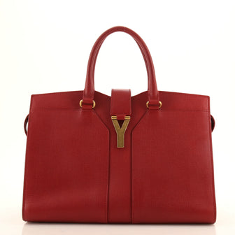 Saint Laurent Chyc Cabas Tote Leather Medium