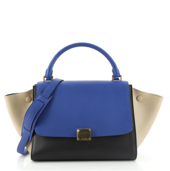Celine Tricolor Trapeze Bag Leather Medium