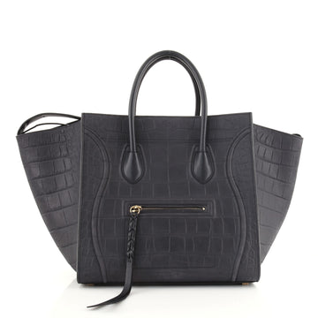 Celine Phantom Bag Crocodile Embossed Leather Medium