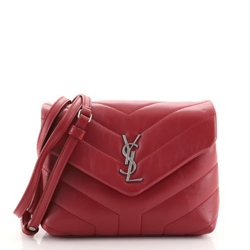 Saint Laurent LouLou Shoulder Bag Matelasse Chevron Leather Toy