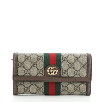 Gucci Ophidia Continental Wallet GG Coated Canvas