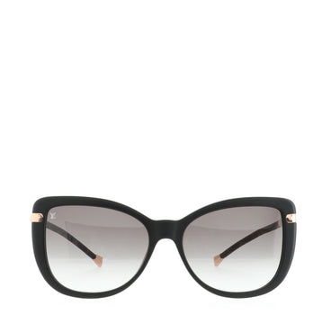Louis Vuitton Charlotte Cat Eye Sunglasses Acetate with Monogram Canvas and Metal