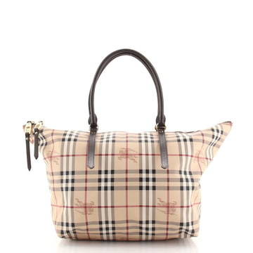 Burberry Salisbury Tote Haymarket Coated Canvas Medium