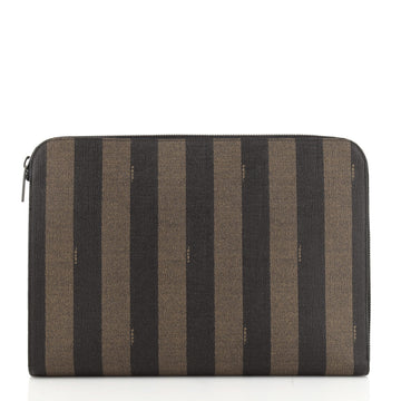Fendi Pequin Document Holder Coated Canvas Large