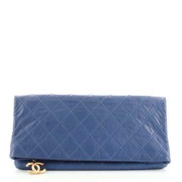 Chanel Thin City Clutch Quilted Calfskin Large