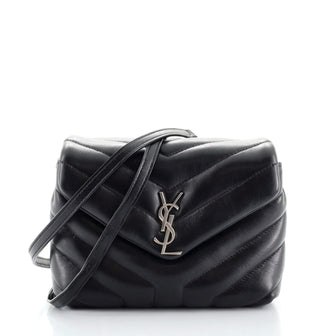 Saint Laurent LouLou Shoulder Bag Matelasse Chevron Leather Toy