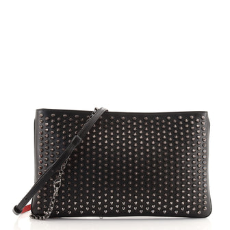 Christian Louboutin Loubiposh Clutch Spiked Leather