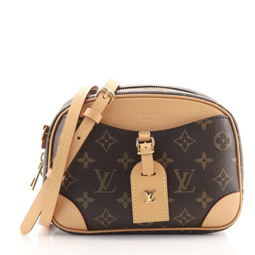 Louis Vuitton Deauville Handbag Monogram Canvas Mini