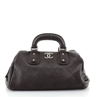 Chanel Outdoor Ligne Doctor Bag Quilted Caviar Small