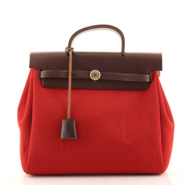 Hermes Herbag A Dos Backpack Toile
