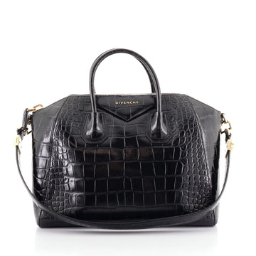 Givenchy Antigona Bag Crocodile Embossed Leather Medium