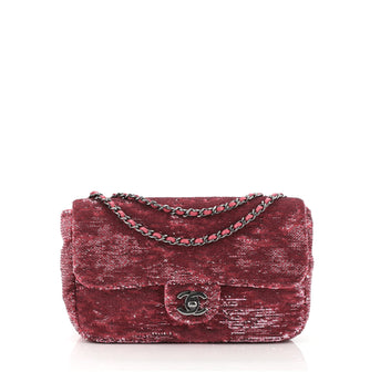 Chanel Classic Single Flap Bag Sequins Small
