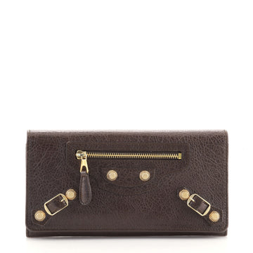 Balenciaga Giant Money Flap Wallet Leather
