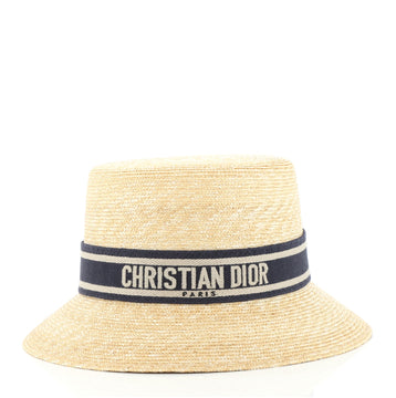 Christian Dior Dioresort Brim Hat Straw