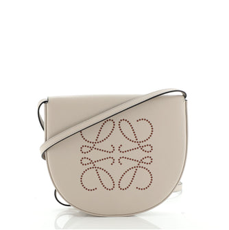 Loewe Heel Crossbody Bag Perforated Leather Small