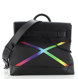Louis Vuitton Steamer Bag Rainbow Taiga Leather PM